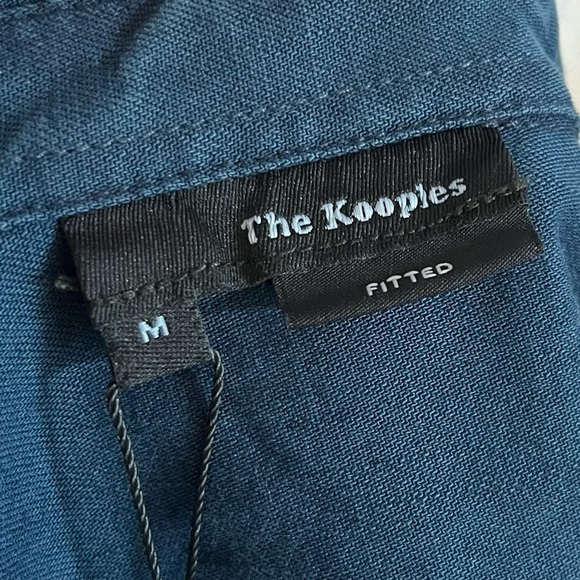 The Kooples • NWT Non Compliant Dark Blue Denim Button Down Shirt - Picture 3 of 5